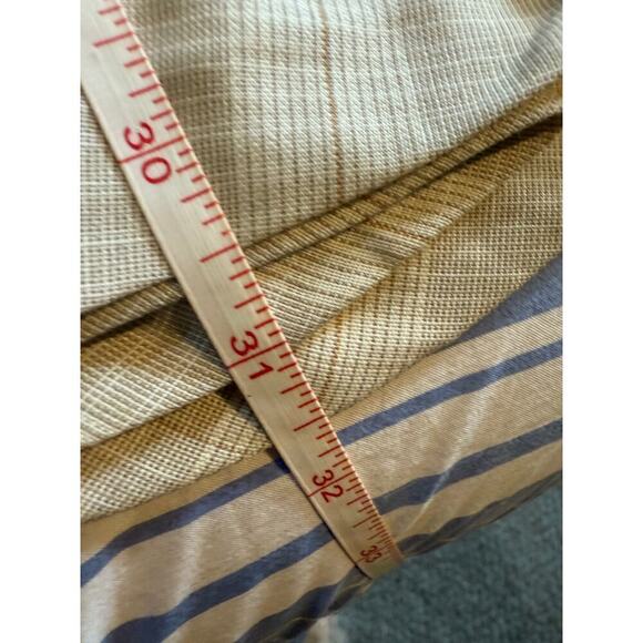 Maxi skirt light plaid wool blend button front womens M - Picture 9 of 9